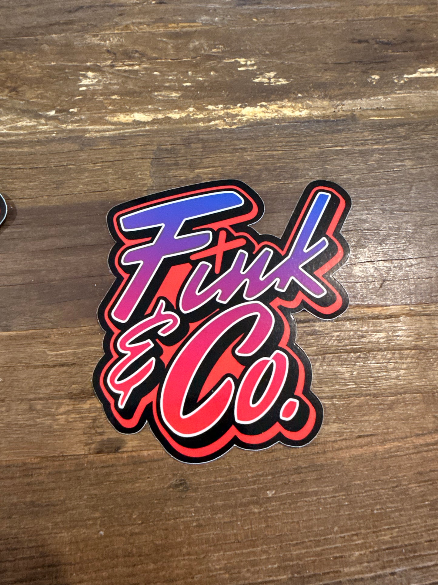 “Graffiti” logo sticker