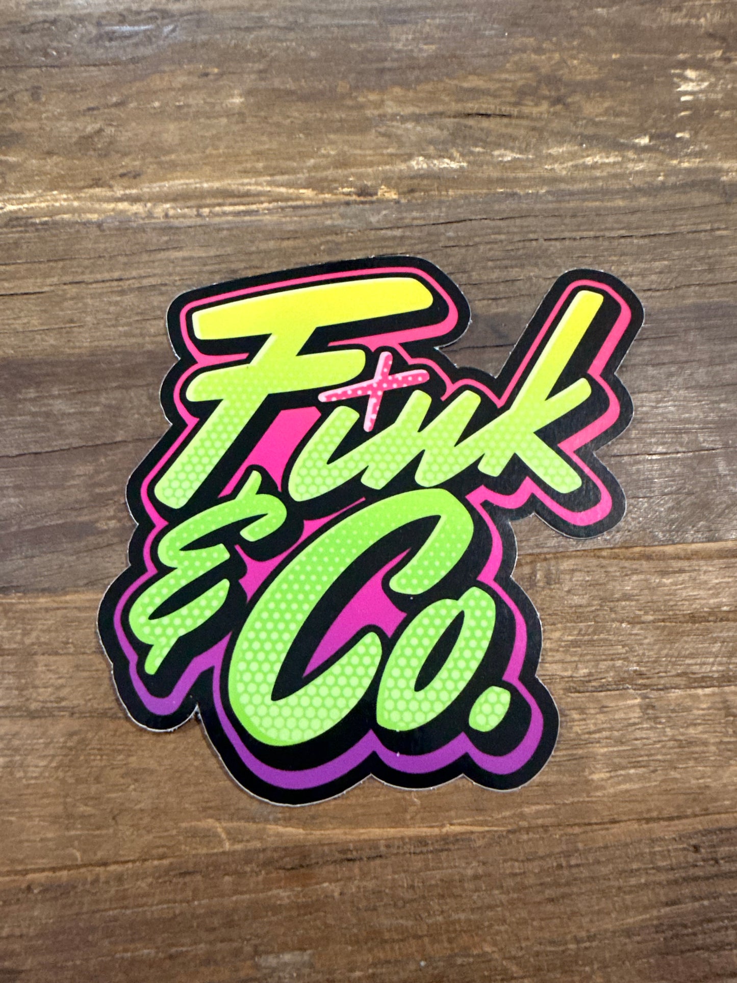 “Graffiti” logo sticker