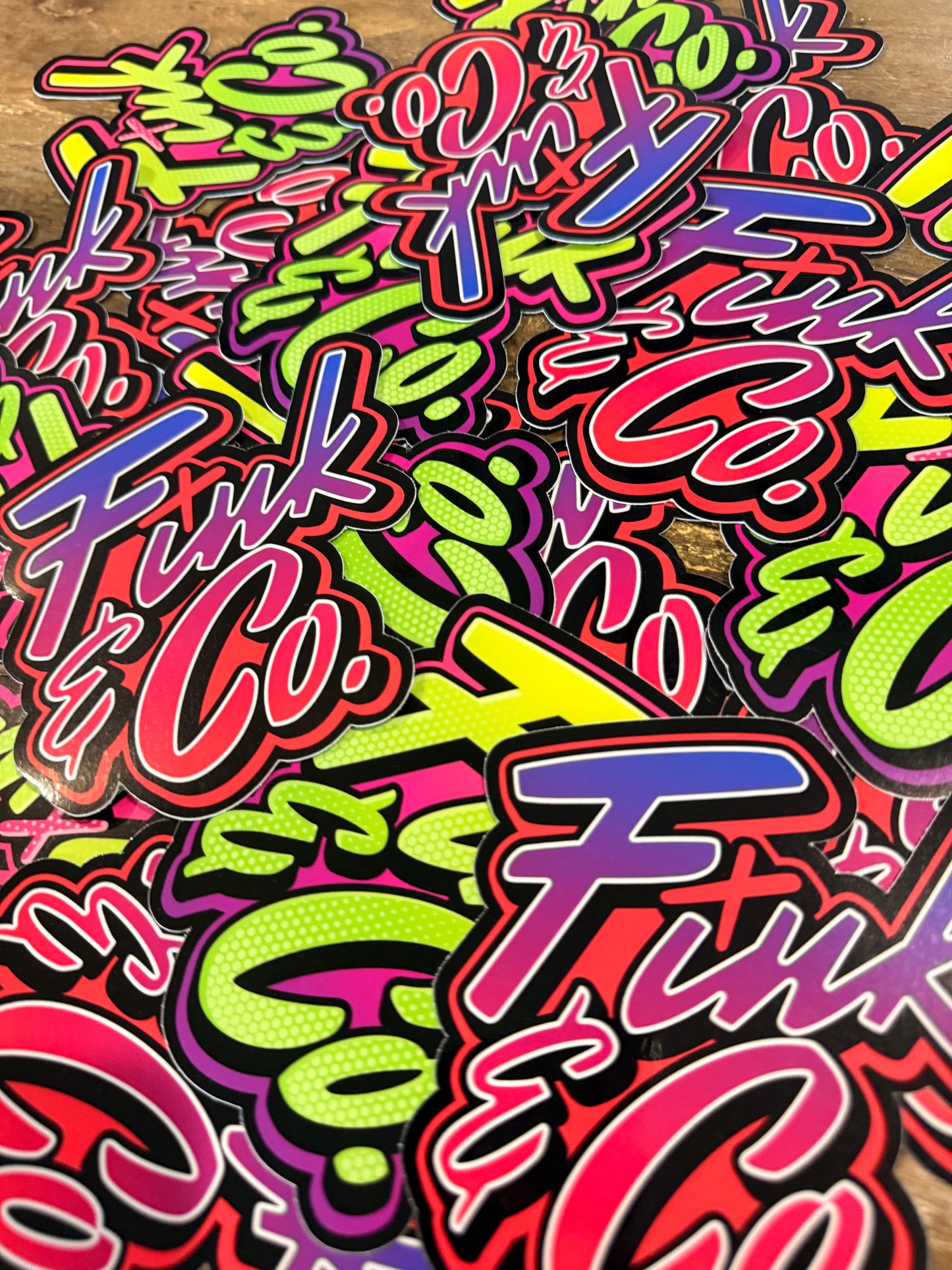 “Graffiti” logo sticker