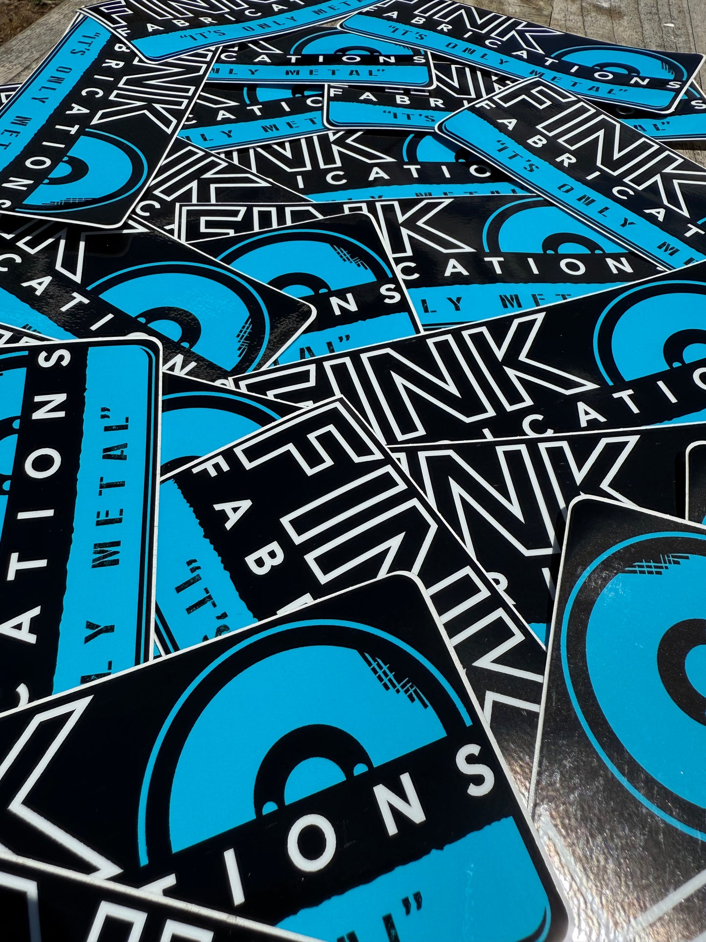 “FINK FAB” sticker