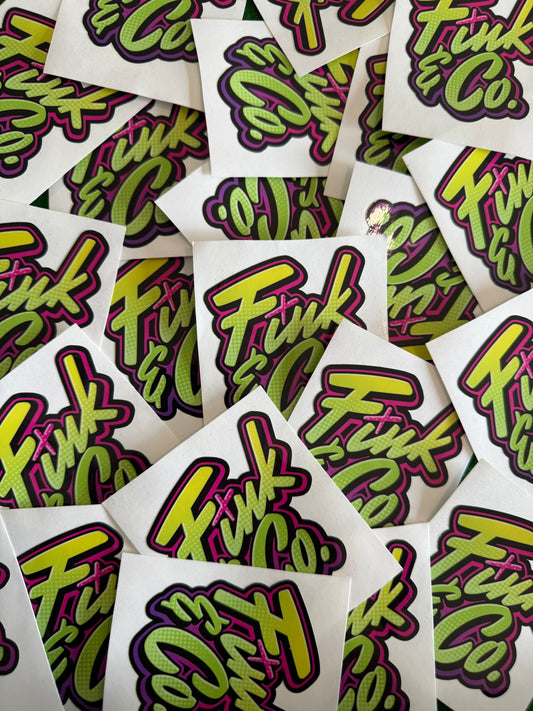 “Graffiti” logo sticker