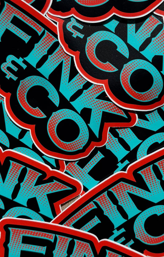 “Cowboy” logo sticker